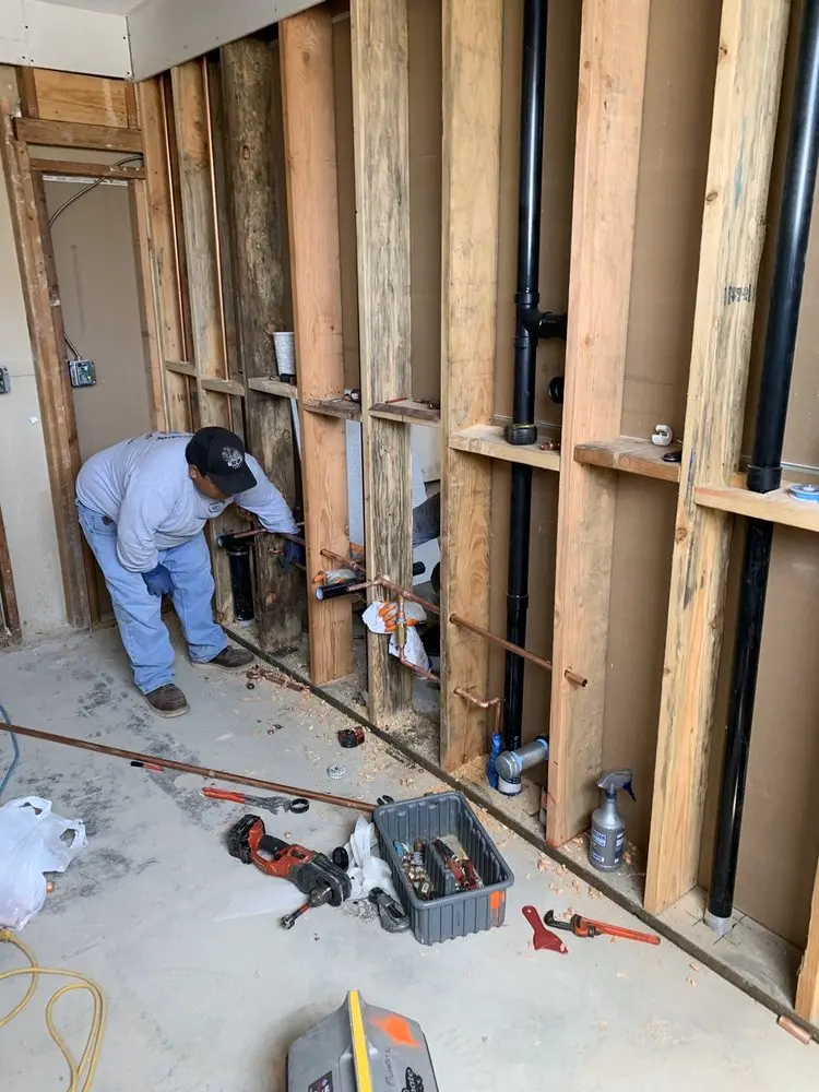 Commercial rough-in plumbing for Gas Line Repair in Lake Pine